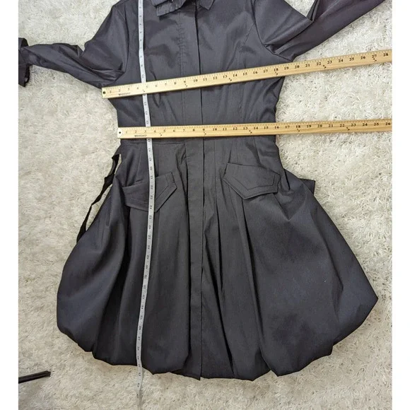 Joseph Ribkoff Black Trench Coat - Picture 7 of 16